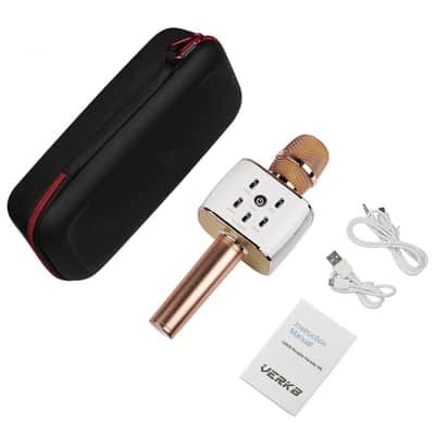 VERKB Wireless Microphones Karaoke Pro, 3-in-1 2600mAh Bluetooth Aluminium Alloy image 7