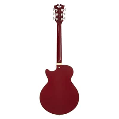 D'Angelico Premier SS Semi-Hollow Electric Guitar - Burnt Red - Open Box image 8