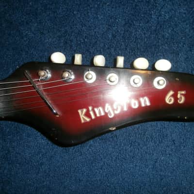 Vintage 1960's Kingston 65 Electric Guitar! Japan Teisco! Mirror Pickguard! image 5