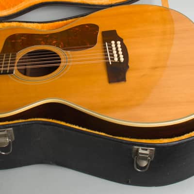 Guild  F-312 12 String Flat Top Acoustic Guitar (1970), ser. #AS-544, black hard shell case. image 12