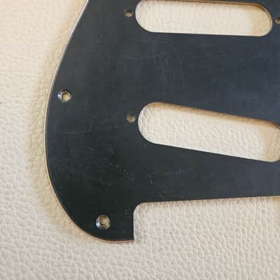 Fender Stratocaster Aged Relic 3 ply Pickguard Black image 4