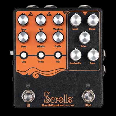 EarthQuaker Devices Scrolls Bass Odyssey PreAmp/Overdrive/EQ/DI Pedal image 1