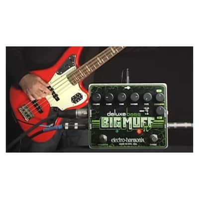 Electro-Harmonix Deluxe Bass Big Muff Pi Fuzz Pedal for Bass with Volume, Blend, Bypass Footswitch, Crossover Footswitch and DI Output image 6