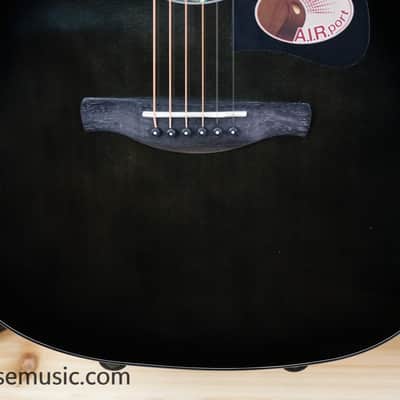 Ibanez AAD77CE-TKS Advanced Acoustic - Transparent Black Sunburst High Gloss image 6