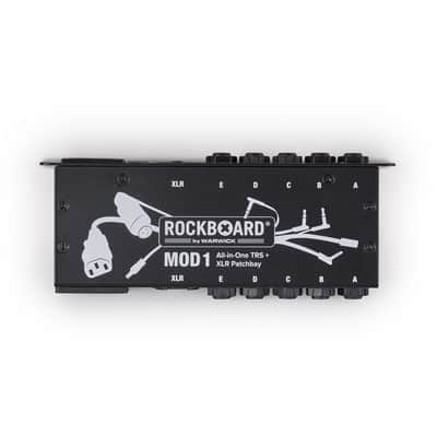 Rockboard MOD1 V2 5xTRS 1xXLR Pedalboard Patchbay + IEC Power Patch Cable image 3