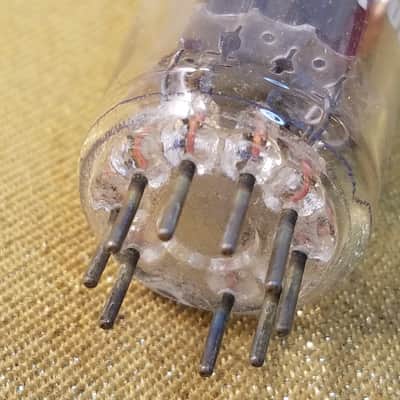 RCA 12BH7A tNOS AT1000 TESTED Vacuum Tube black plate 12BH7 dual triode 1952-1961 image 5