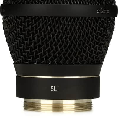 DPA Microphones 4018V-B-SL1 d:facto Supercardioid Wireless Dynamic Microphone Capsule with Top Boost for Shure / Sony / Lectrosonics