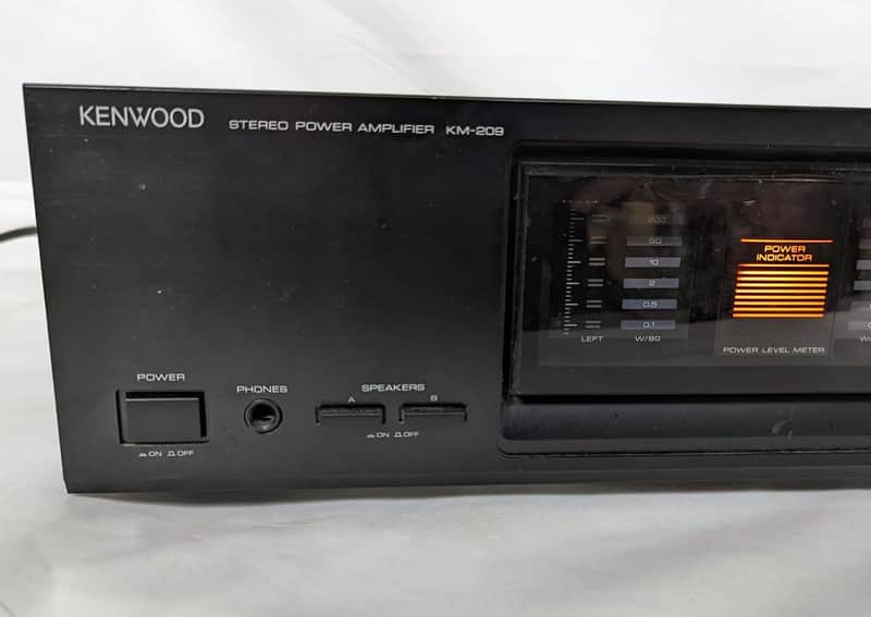 Kenwood KM-209 Stereo Power Amplifier - 150W Per Channel | Reverb