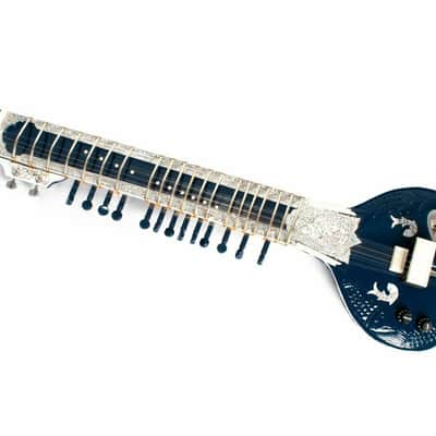 Naad Indian Musical String Instrument  Electric Travel Sitar With Bag, Mizrab image 4