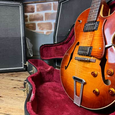 Heritage H575 Autumn Sunburst 1995 Archtop Hollow Body Jazz Guitar image 14