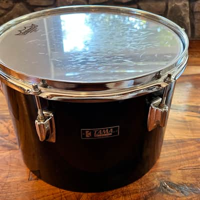 Vintage 1980s Tama Imperialstar 9 x 13 Drum Concert Tom OG Jet Black Wrap image 3