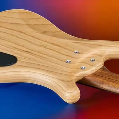 Warwick Pro Series Corvette $$ 5 String Natural Transparent Satin Lefthand GPS1485 90PA ASH FRL image 4