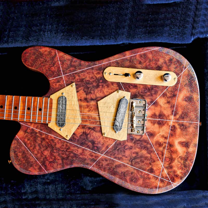 Build to Order GB Liuteria Traditional Tele hi-gloss camphor and strass image 1