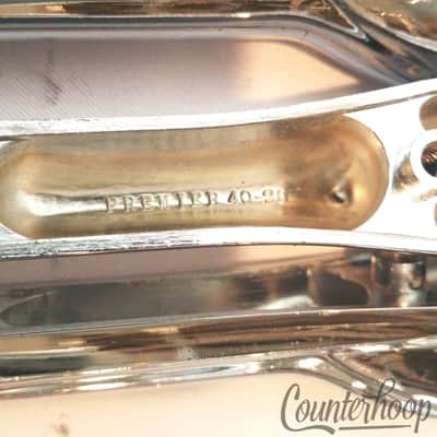 *Premier 8x Snare Drum/Marching/Bass Lugs 7 1/8"Long Diamond Chrome Vintage 60s* - Very Good image 6