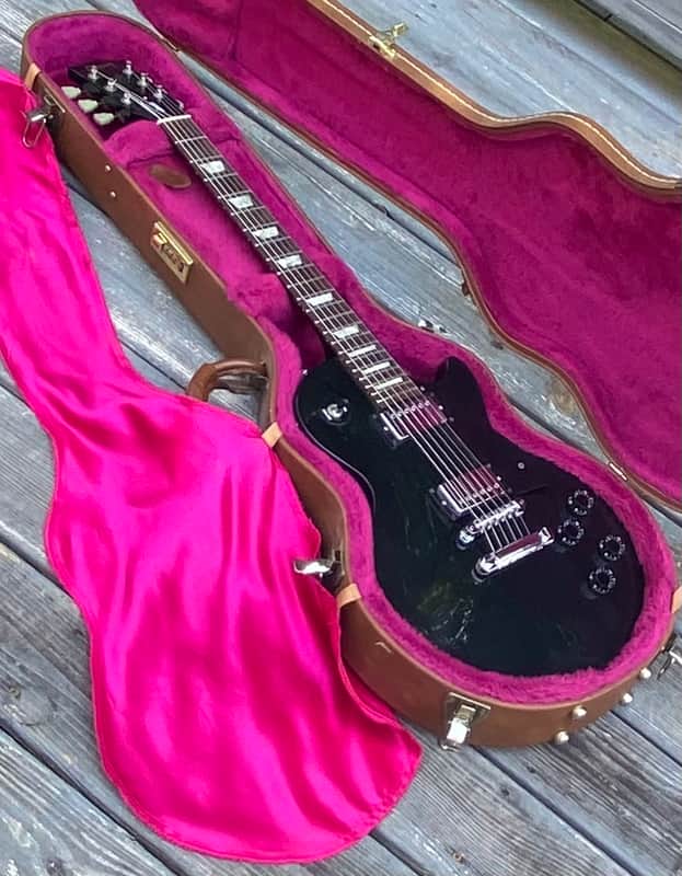 Gibson Les Paul Studio – Ebony (2001) | Gibson USA Brown/Pink HSC Included | Free Shipping image 1