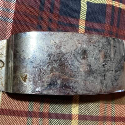1960s-70s Vintage Fender Jazz Bass Pickup Cover Plate Ashtray Chrome image 2