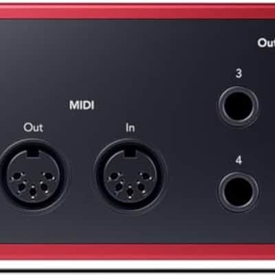Focusrite Scarlett 4i4 4th Gen USB Audio Interface - Red image 3