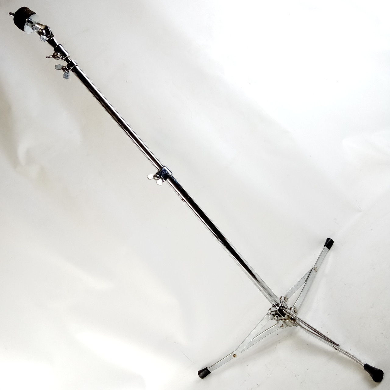 Ludwig Flat-Base Cymbal Stand#1400 Model Vintage Chrome Flush Classic Crash/Ride — main photograph