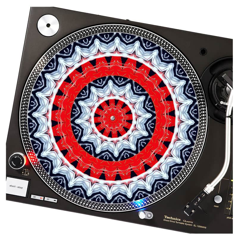 Sunshine Design Hot And Cold DJ Turntable Slipmat for LP Vinyl Record image 1