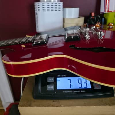 Epiphone Dot CH semi-hollowbody w/ohsc 2014 - cherry red image 12