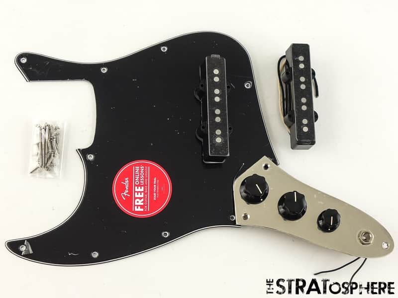 LEFTY Fender Squier Classic Vibe '70s Jazz Bass LOADED PICKGUARD, Guitar Black image 1