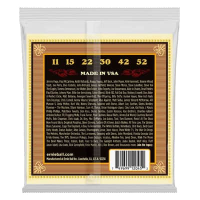 Earthwood Silk & Steel Soft 80/20 Bronze Acoustic Guitar String Set 11-52 Gauge 80%-Cu+20%-Zn Wrap Wire-Wnd On Silk Over Steel Core image 2