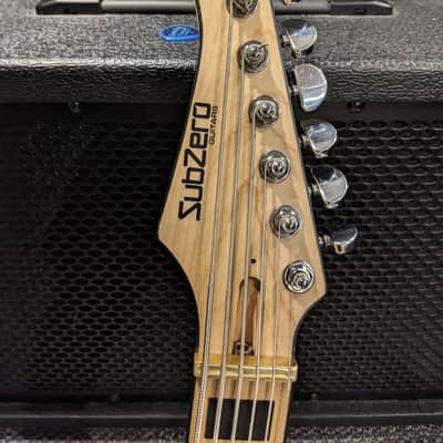 SubZero Rogue VI 30"-scale Baritone / Bass VI - Tuned E-E @ Bass Octave - Seymour Duncan P-Rails Pickups with Custom Switching, Locking Tuners & Brass Nut image 8