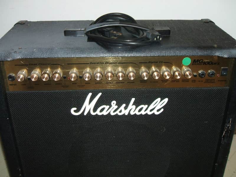 Marshall MG100 DFX 2-Channel 100-Watt 1x12 Solid State Guitar Combo 2004 - 2008 - Black image 1