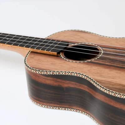 Snail UKT-E598 Tenor Ukulele, Ebony image 2