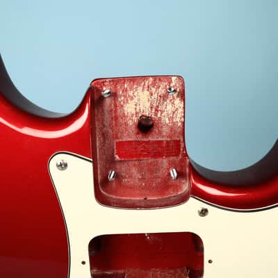 2003 Squier Stratocaster Loaded HH Humbucker Configuration Guitar Red Body image 6