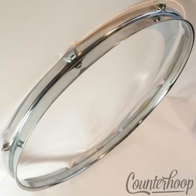 Rogers Tall-Boy 16"Floor Tom Drum Batter Rim/Hoop 8Lug 60s Cleveland Holiday USA image 2