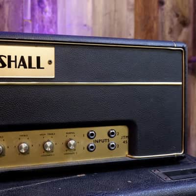 Marshall 1965 JTM45 Head & 1966-1968 1960B Cabinet with 20W Celestions & Bluesbreaker Cloth Early-Mid 1960's image 8