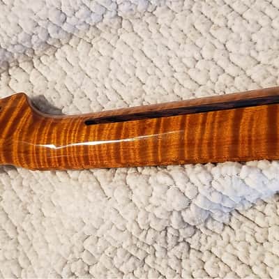 Extraordinary USA roasted 5A Plus,flame maple neck with monster flame maple head stock.Made to fit a Tele body # EPT-M11 image 1