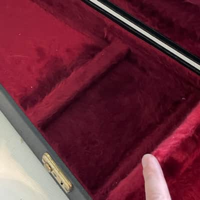 1980's Kramer USA Violin Teardrop Black Tolex Hardshell Electric Guitar Case image 23