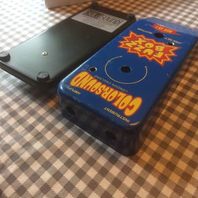 Colorsound Fuzz Box 1 knob fuzz, empty enclosure DAM 2014 blue image 4