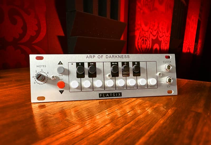 FlatSix Modular Arp Of Darkness (Silver) - 1U CV Arp with a twist & swappable firmware image 1