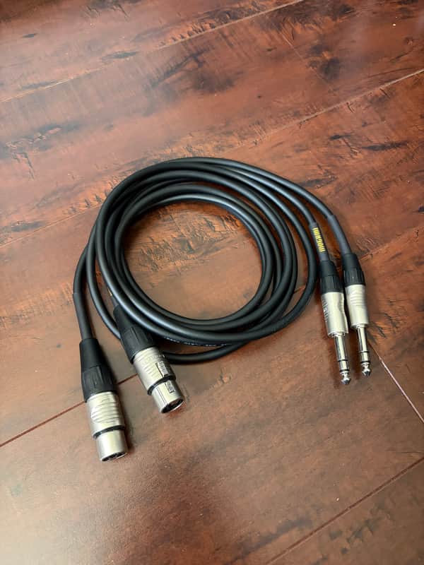 2 Mogami MCP-SXF05 CorePlus 1/4" TRS Straight to XLR Female Cable - 5' 2010s - Black image 1
