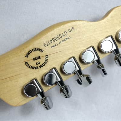 Custom Painted and Upgraded Fender Squier Telecaster Affinity Series - Custom Aged and Worn With Graphics image 21