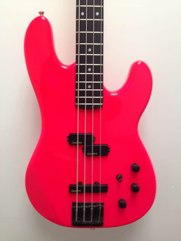 Kramer Spector P/J Style Bass 80's Hot Pink image 1