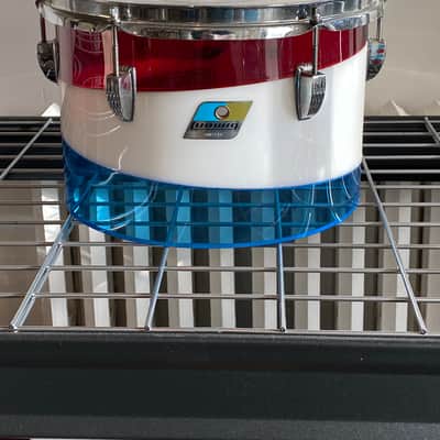 Ludwig Vistalite Octaplus 1976 Pattern D Red, White, and Blue image 14