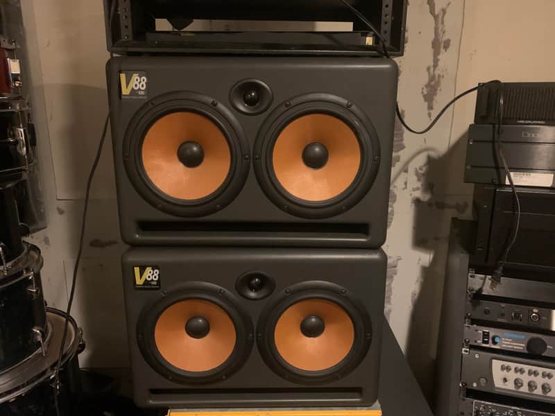 KrK V88 Black speakers (pair) image 1