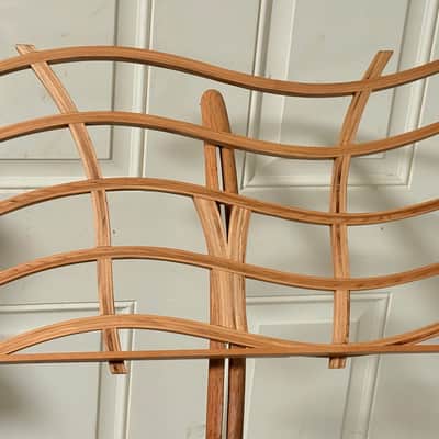 ken Roberts Steam Bent Handcrafted Music Stand Pristine Well Preserved Condition N/A N/A - Stem Bent Handcrafted image 3