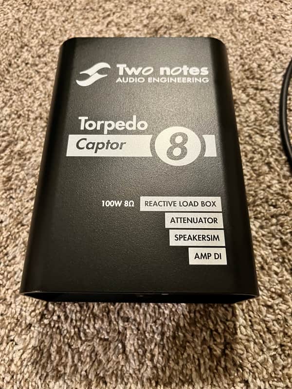 Two Notes Torpedo Captor Loadbox/Attenuator/DI - 8 Ohm 2010s - Black image 1
