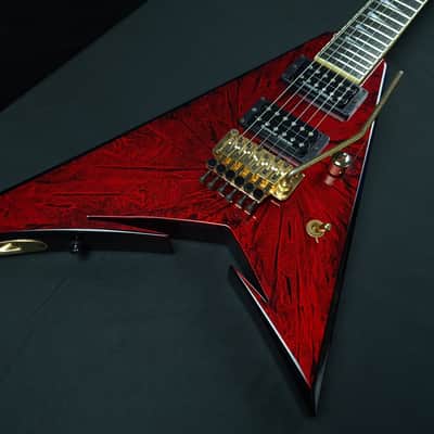 Jackson USA Custom Shop RR24 Rhoads w/ Cut Outs 2005 Red Marble Pablo Santana Masterbuilt NAMM'05 image 3