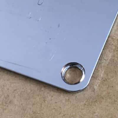 Fender Squier Affinity Luthiers Chrome Neck Plate 2000s Chrome Light NOS Relic Original Part image 3