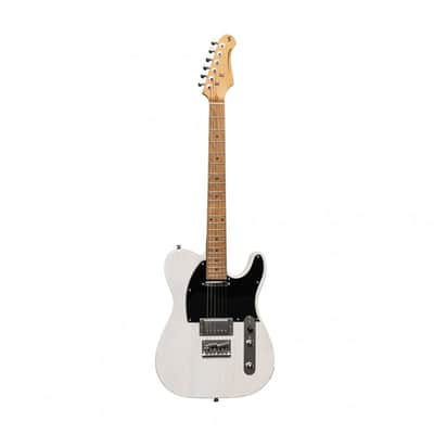 Stagg SET-PLUS WHB Vintage T Series Solid Paulownia Body Bolt-on Maple Neck 6-String Electric Guitar image 3