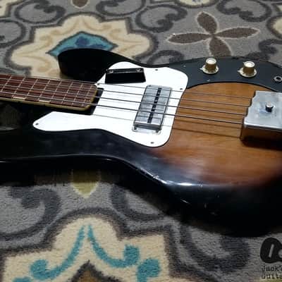 Kent 670 Electric Bass (1960s, Sunburst) image 8