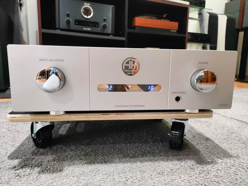 ACCUSTIC ARTS POWER II AMPLIFICATORE STEREO INTEGRATO CON USCITA CUFFIE - Silver Bild 1
