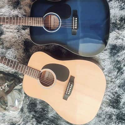 Denver DENVER DD44S- BLU  BLUE/ GLOSS FINISH ACOUSTIC  6 STEEL STRING ACOUSTIC GUITAR 2023 - BLUE/NAVY image 3