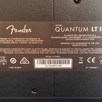Fender Studio Quantum LT 16 USB-C Audio Interface 2026 - Present - Black image 8